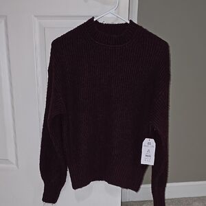 Time and Tru Women's Sweater - Dark Purple